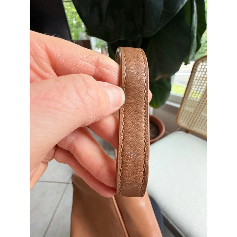 Badgley Mishka Campaign‎ Foldover Clutch Cognac Leather Convertible EUC